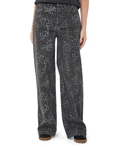 Leopard dames jeans grijs
