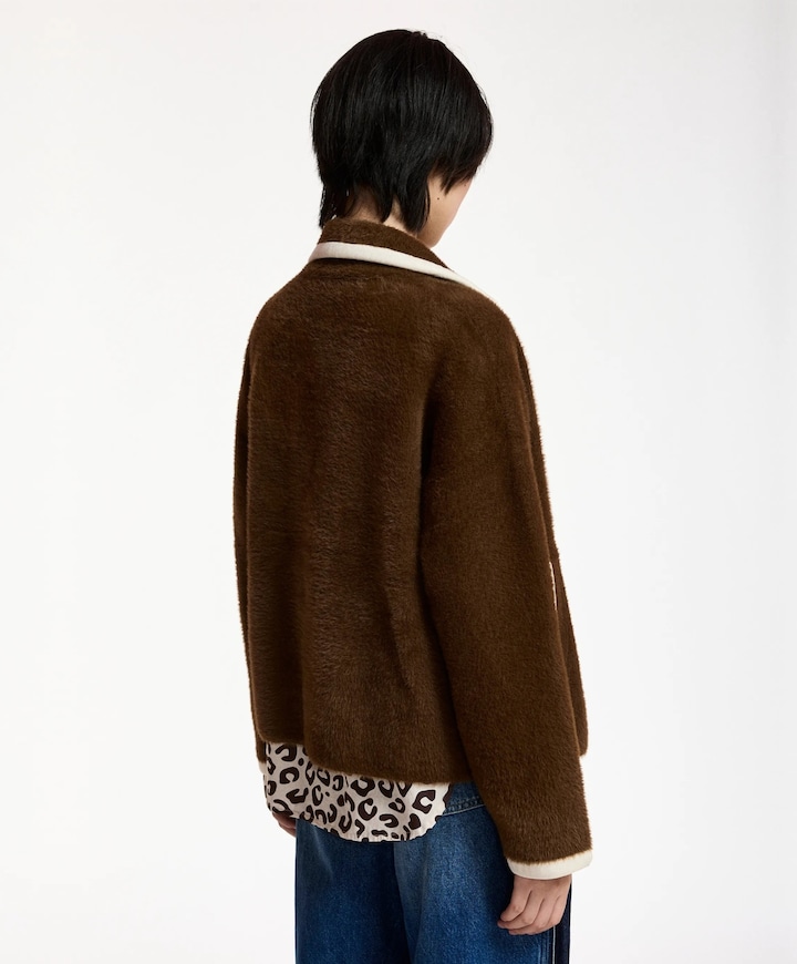Dames vest bruin
