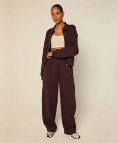 Dames jas bordeaux