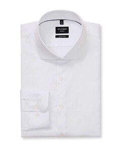 Heren overhemd lange mouw wit