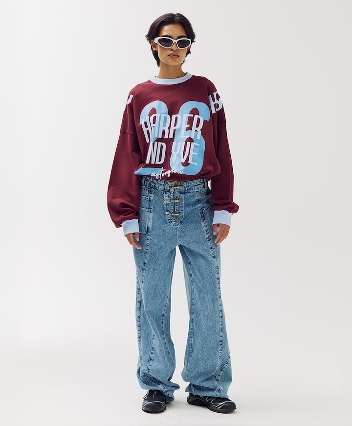 Dames sweater bordeaux