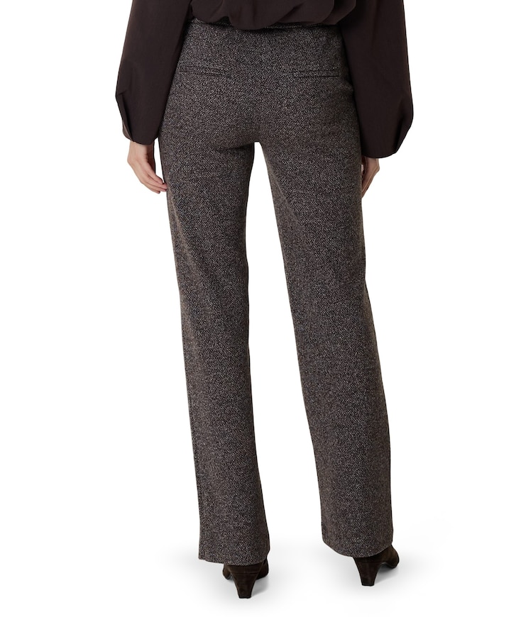 Jenny Wide Leg dames broek bruin
