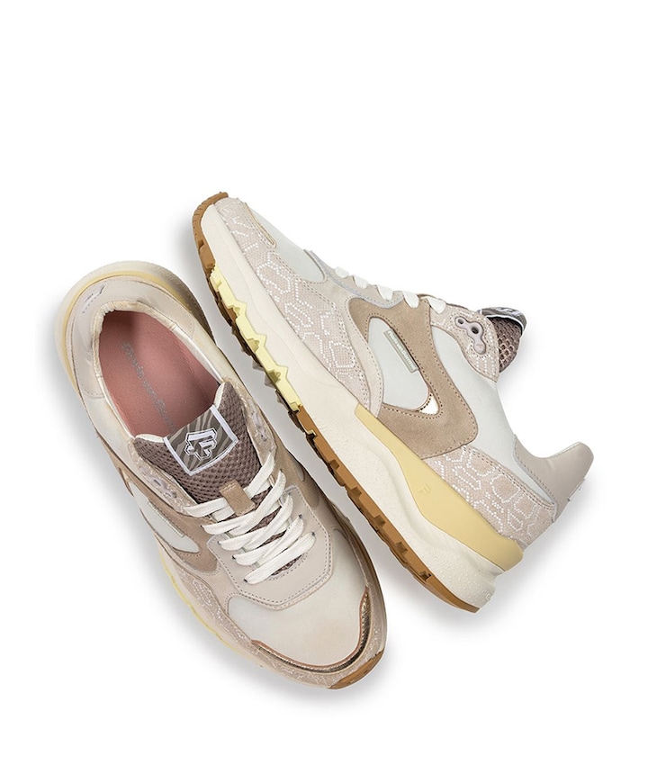 dames sneakers beige