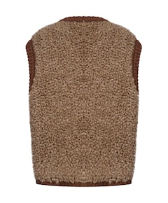 Dames gilet beige