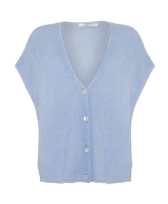 Dames gilet blauw