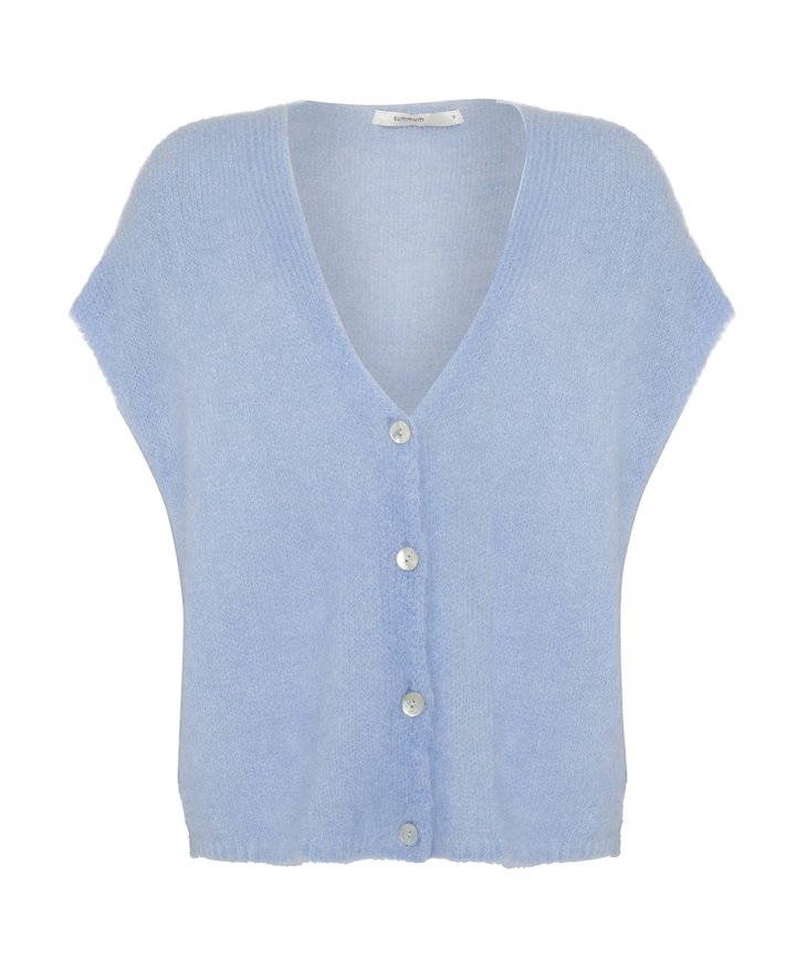 Dames gilet blauw