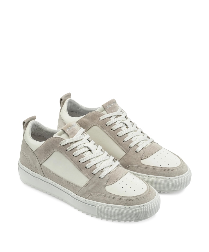 Creon sue LTHR heren sneakers wit