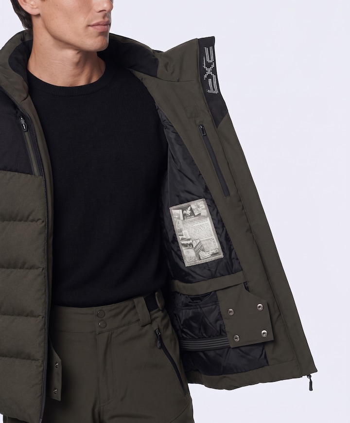 Heren ski-jas groen