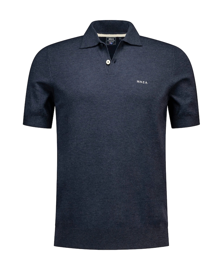 Heren polo blauw