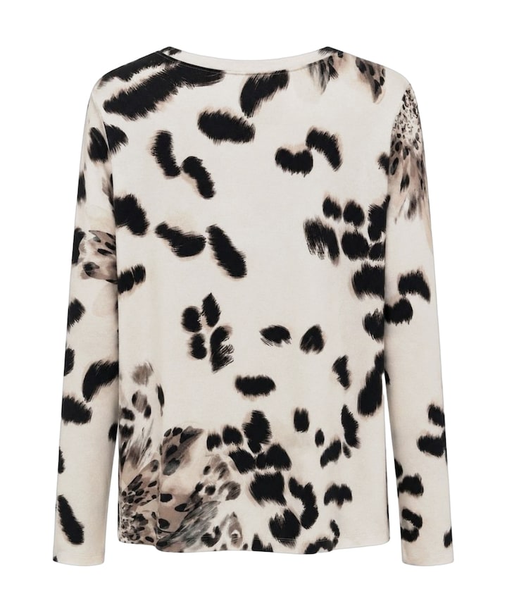 Dames longsleeve beige