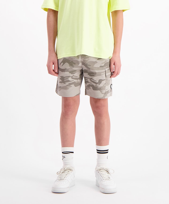 Camo cargo korte broek groen