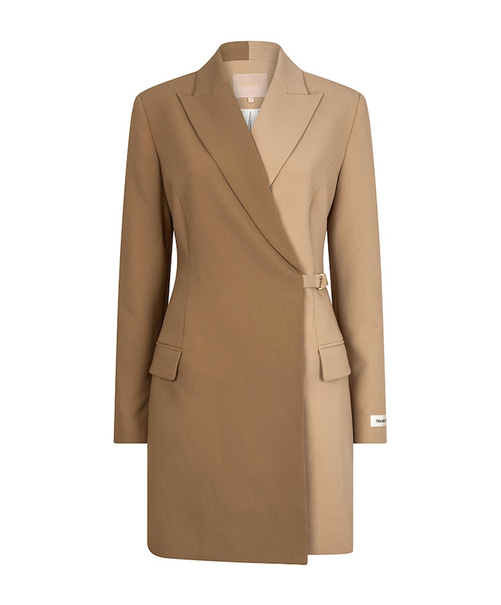 Dames jurk beige
