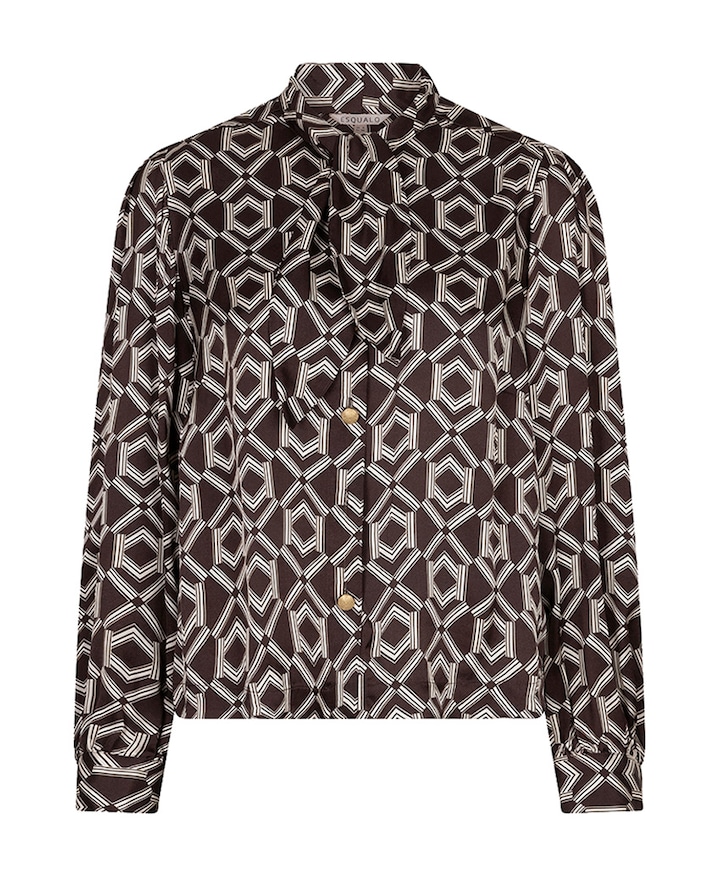Dames blouse bruin