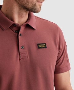 Heren polo bordeaux