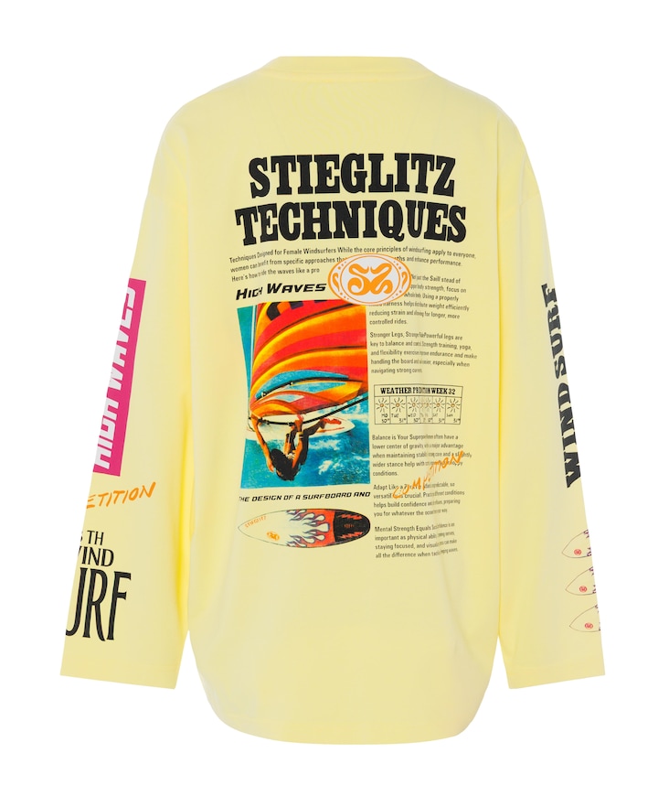 Dames longsleeve geel