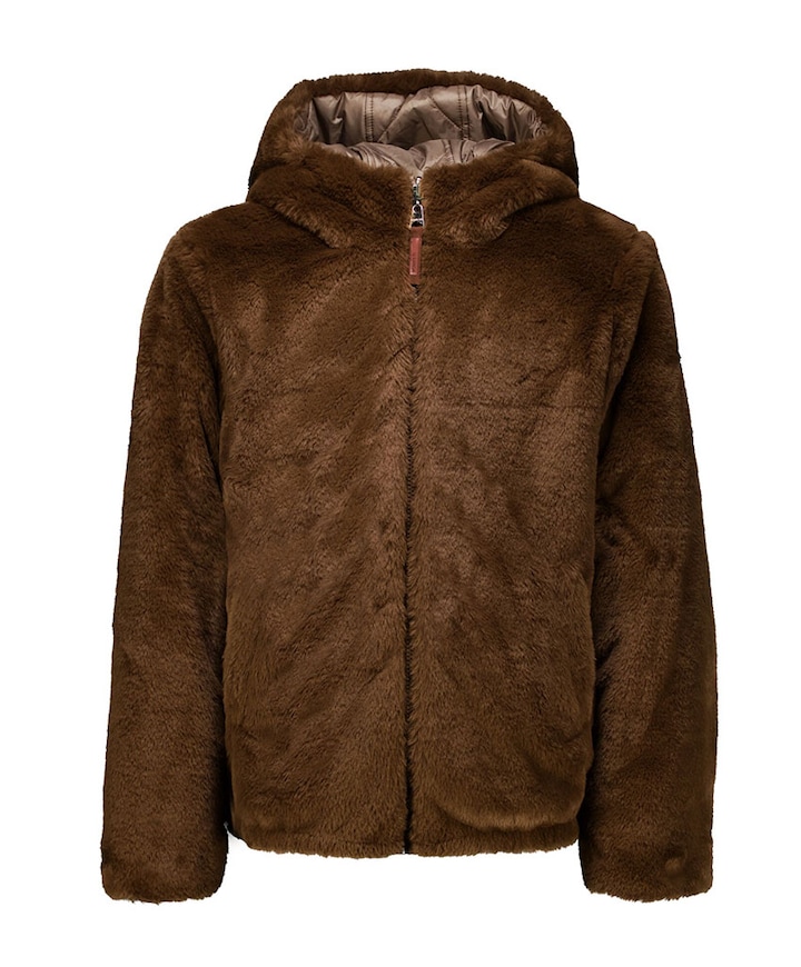 Meisjes jas bruin