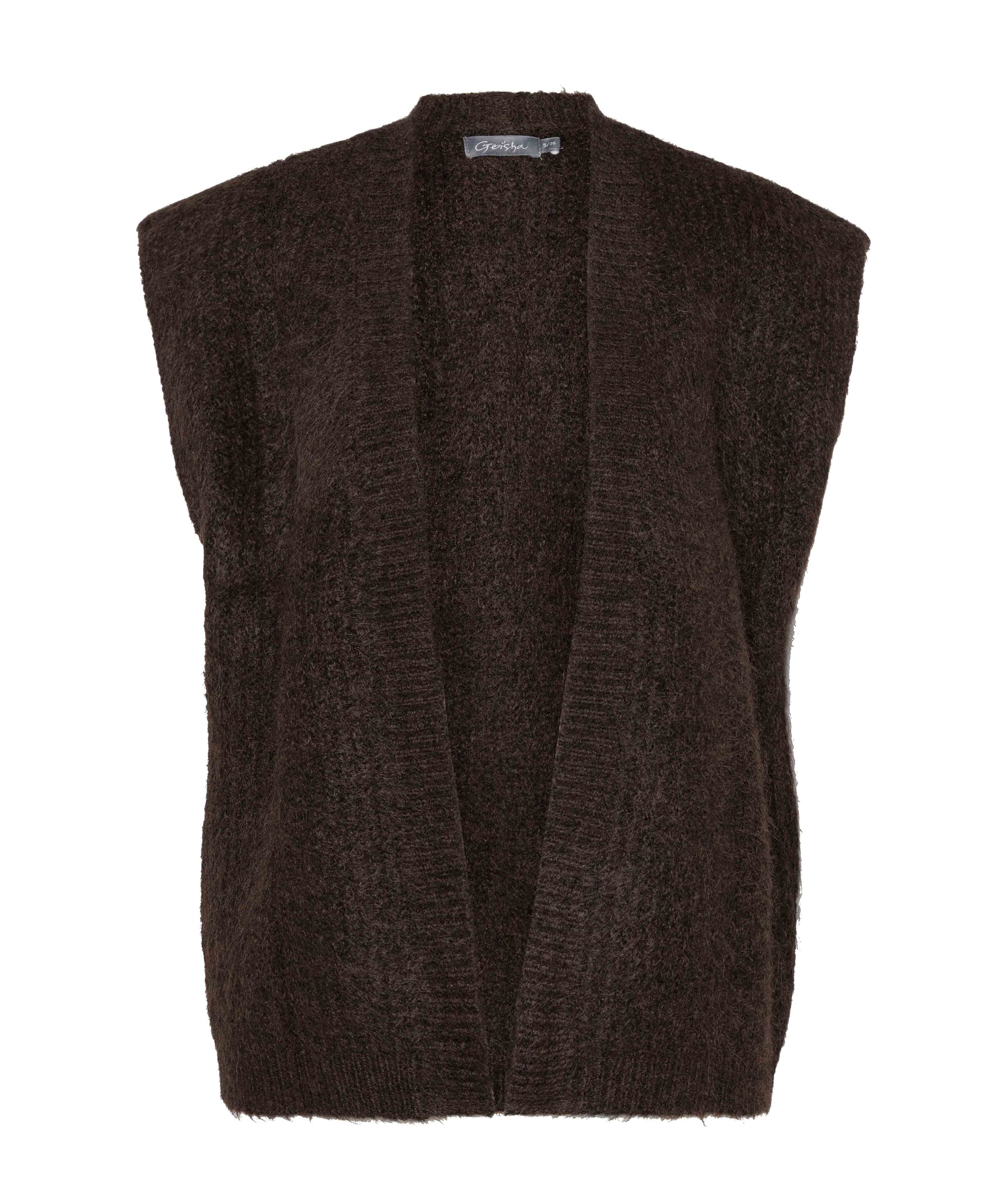 Dames gilet bruin