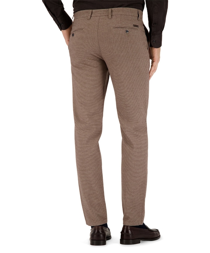 Flatfront Modern Fit heren broek beige