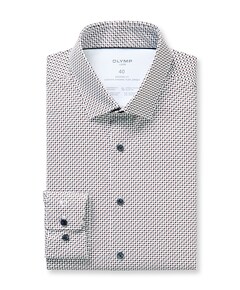 Heren overhemd lange mouw beige