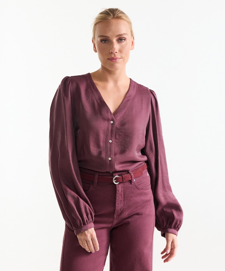 Dames blouse rood