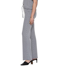 Jacquard dames broek ecru