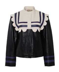 Dames leren jas zwart