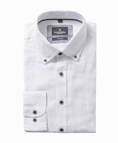 Heren overhemd lange mouw wit