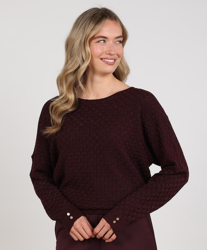 Dames trui bordeaux