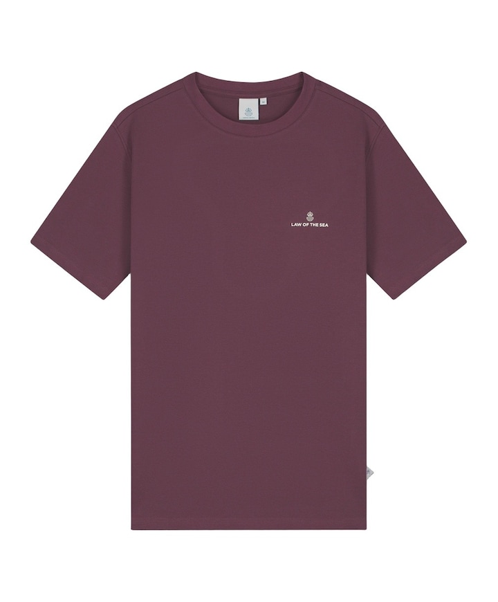 Heren T-shirt bordeaux