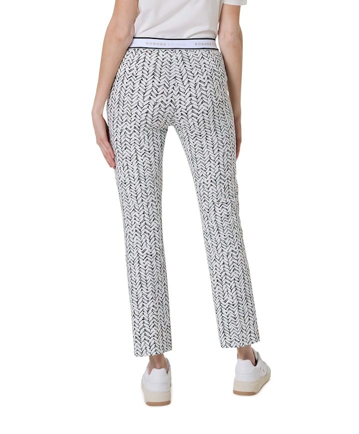 Alisa Slim Easy dames broek blauw