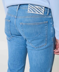 Nick Slim 5 pkt heren jeans blauw