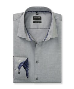 Heren overhemd lange mouw groen