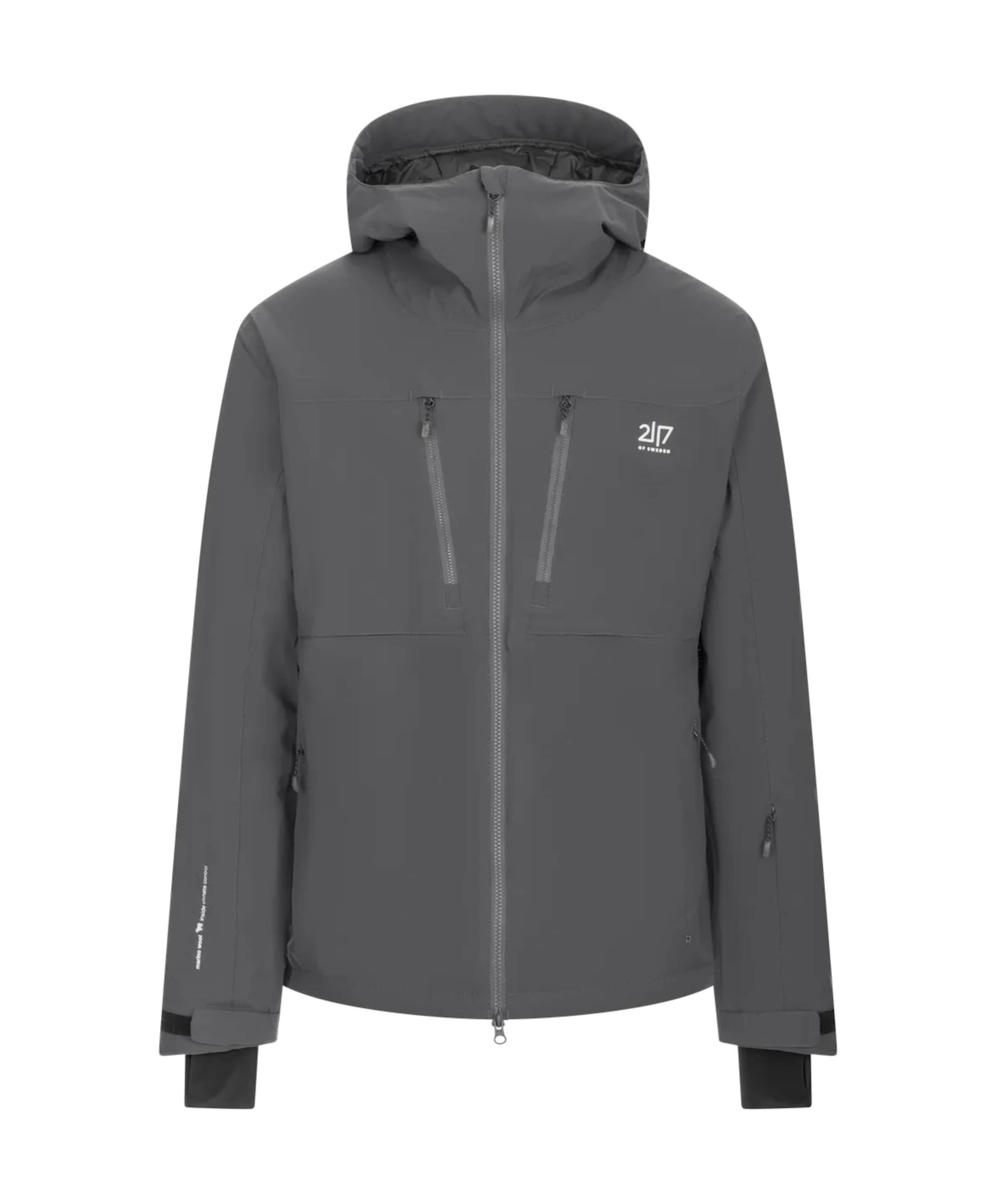 Heren ski-jas grijs