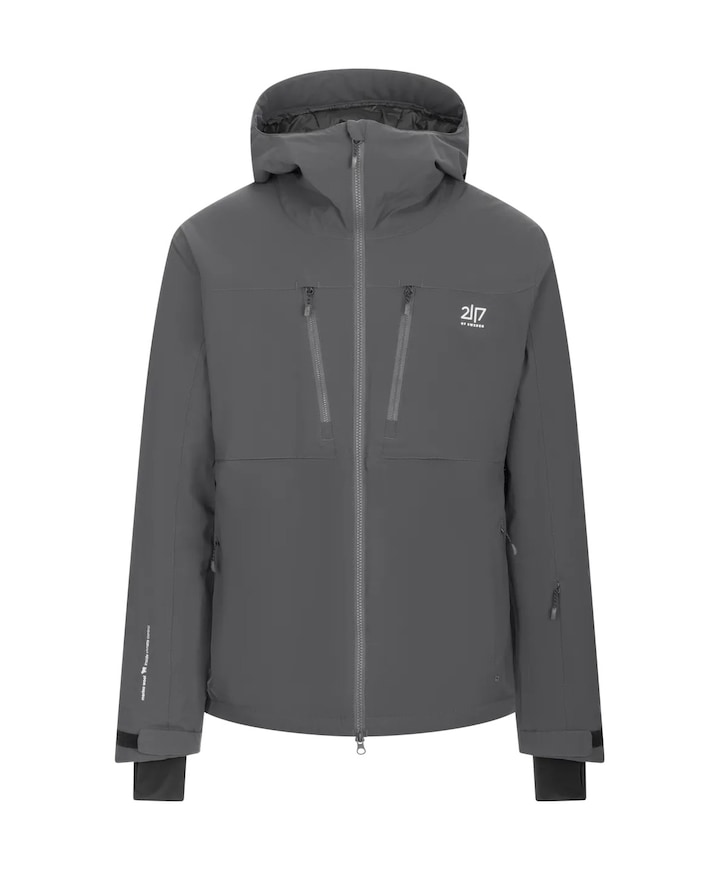 Heren ski-jas grijs