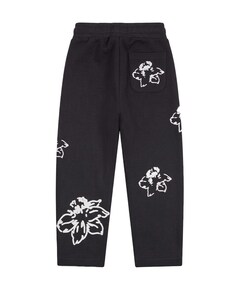Croyez Mini Initial Flower Straight Leg Sweatpants jongens broek zwart