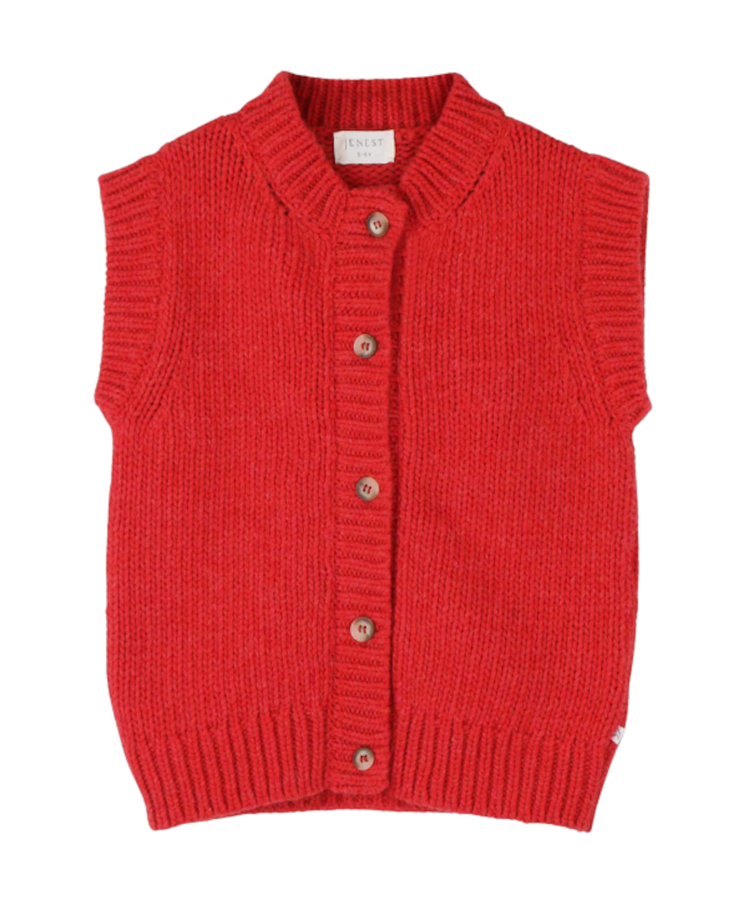 Meisjes gilet rood