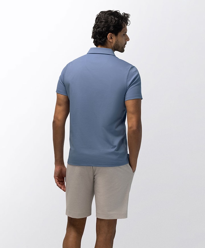 Heren polo blauw