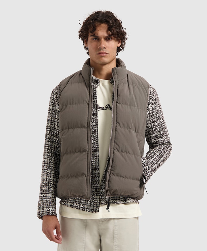 Heren bodywarmer bruin