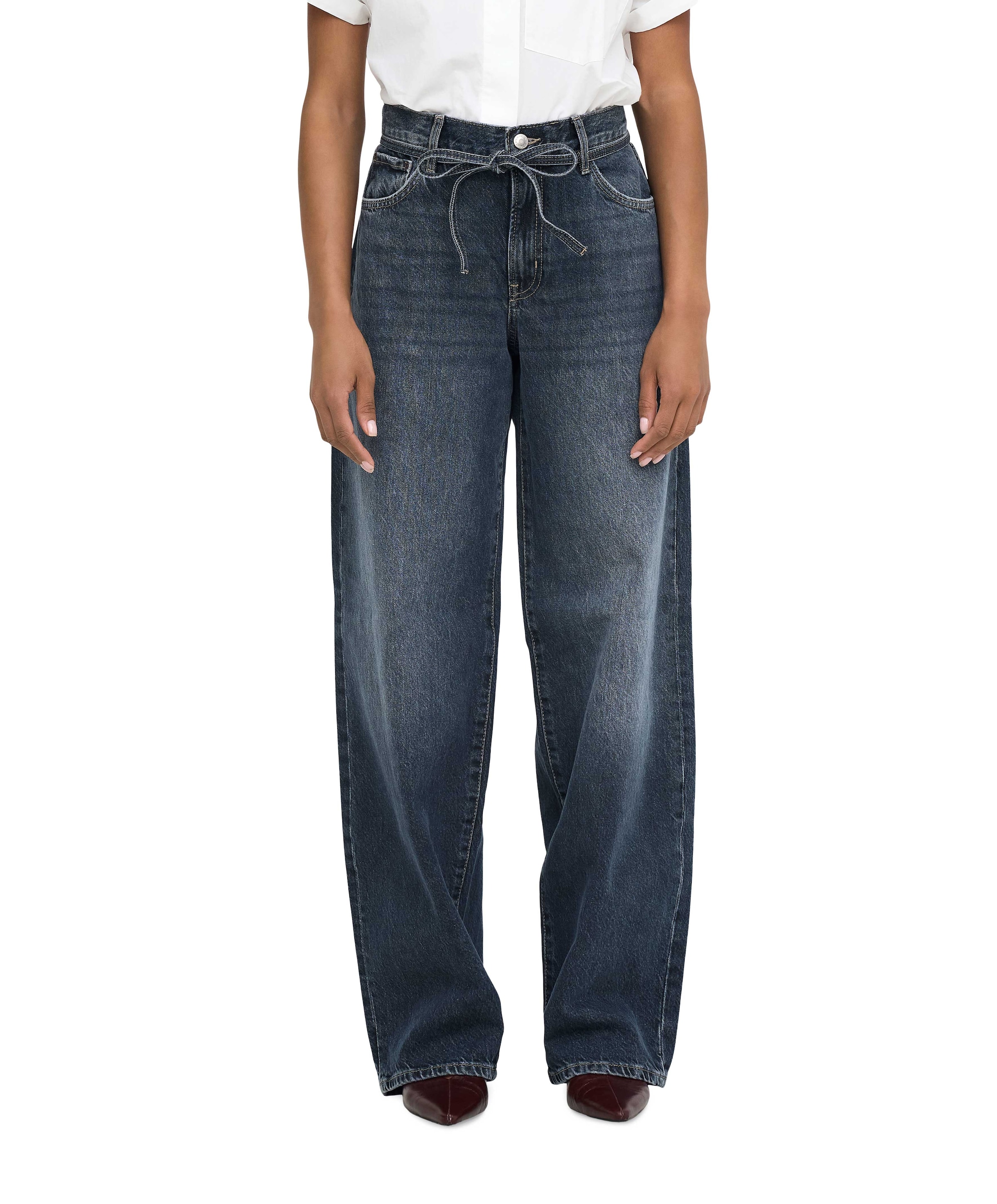 ONLGIANNA MW DOT003 NO dames jeans blauw