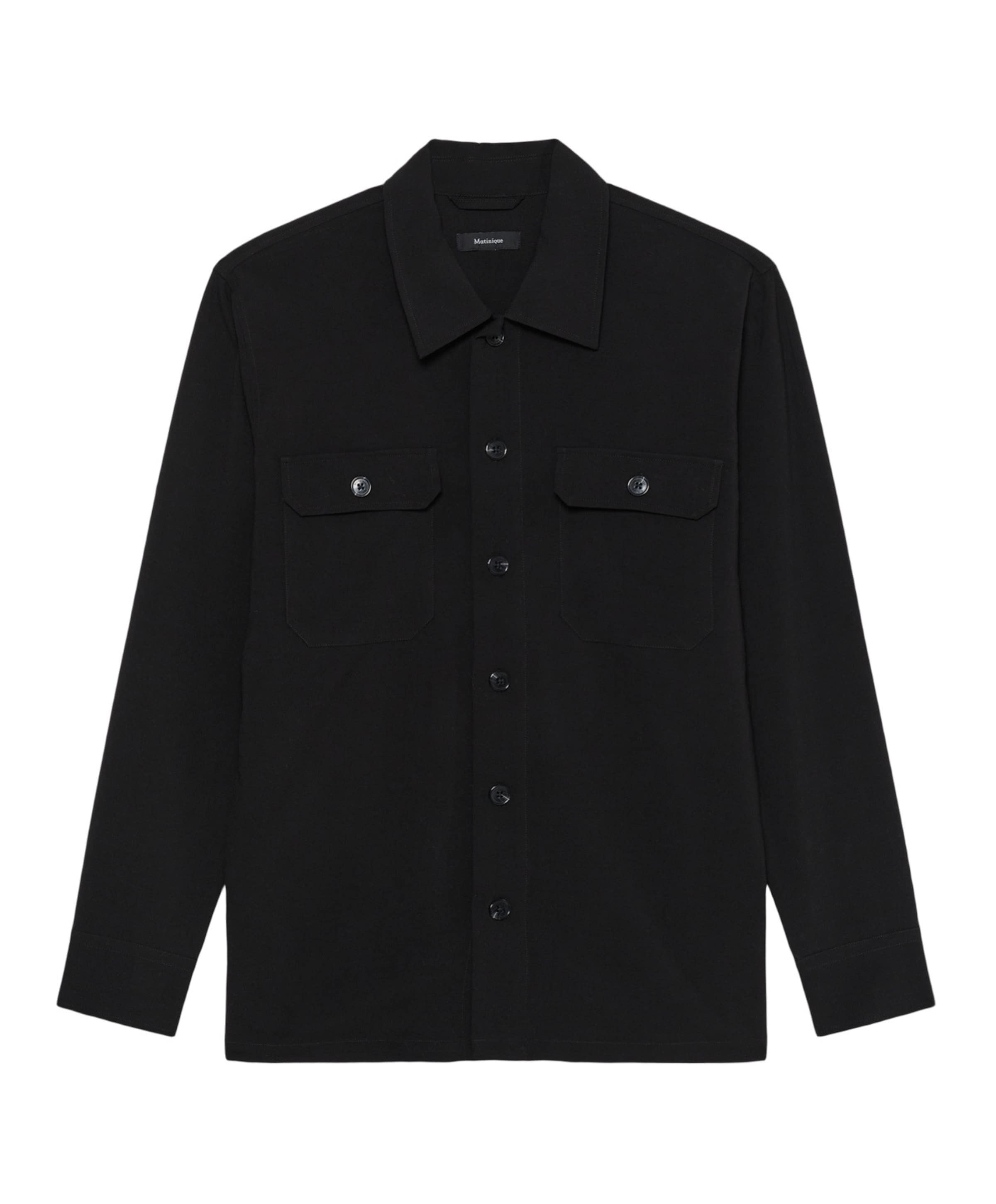 Heren overshirt zwart