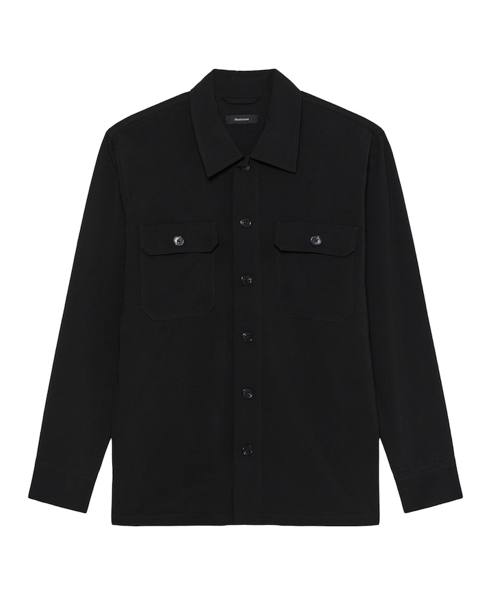 Heren overshirt zwart