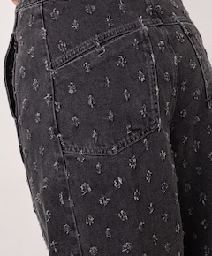 DerriCC Dot dames jeans grijs