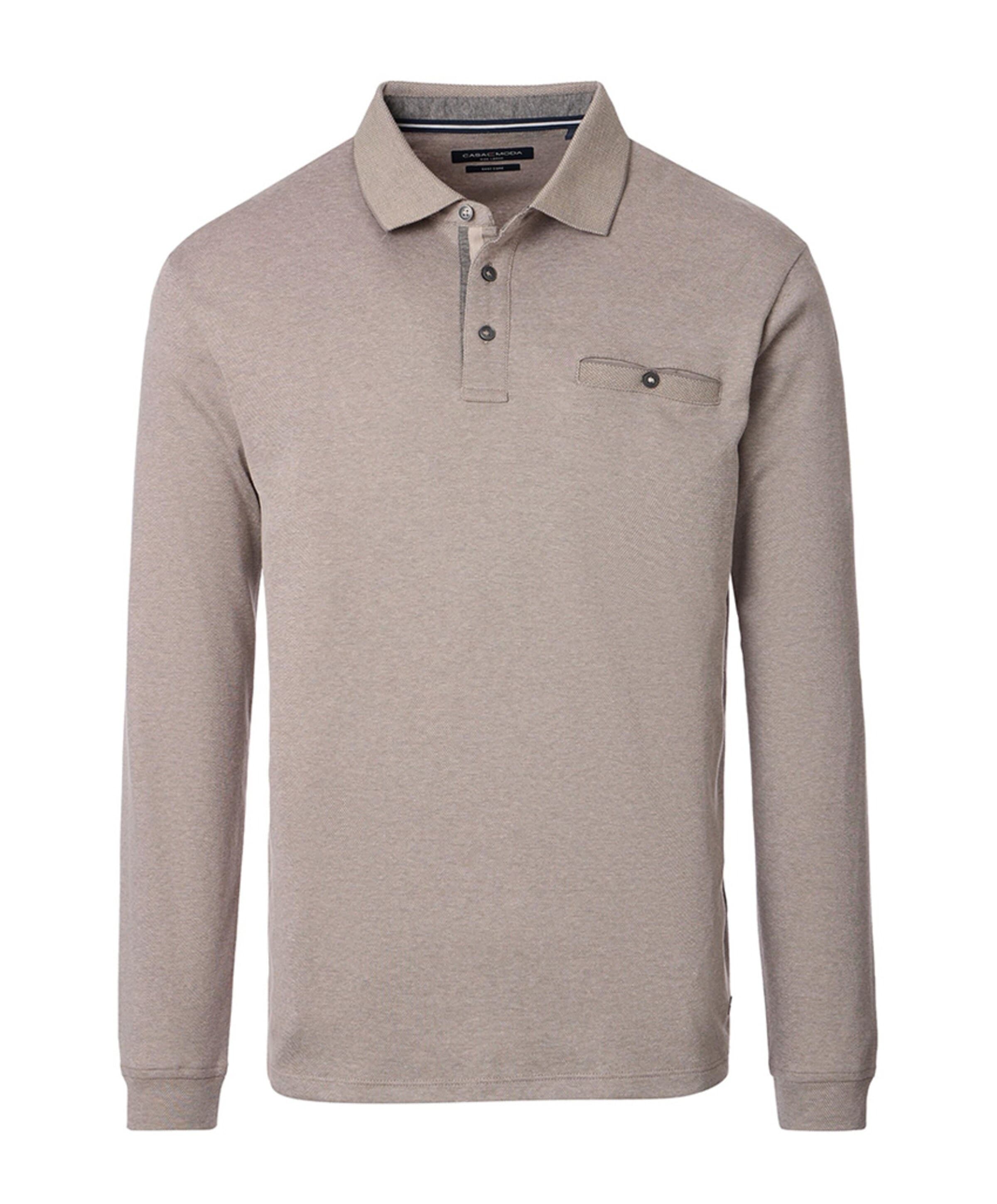 Heren polo beige