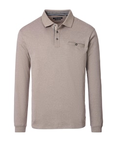 Heren polo beige