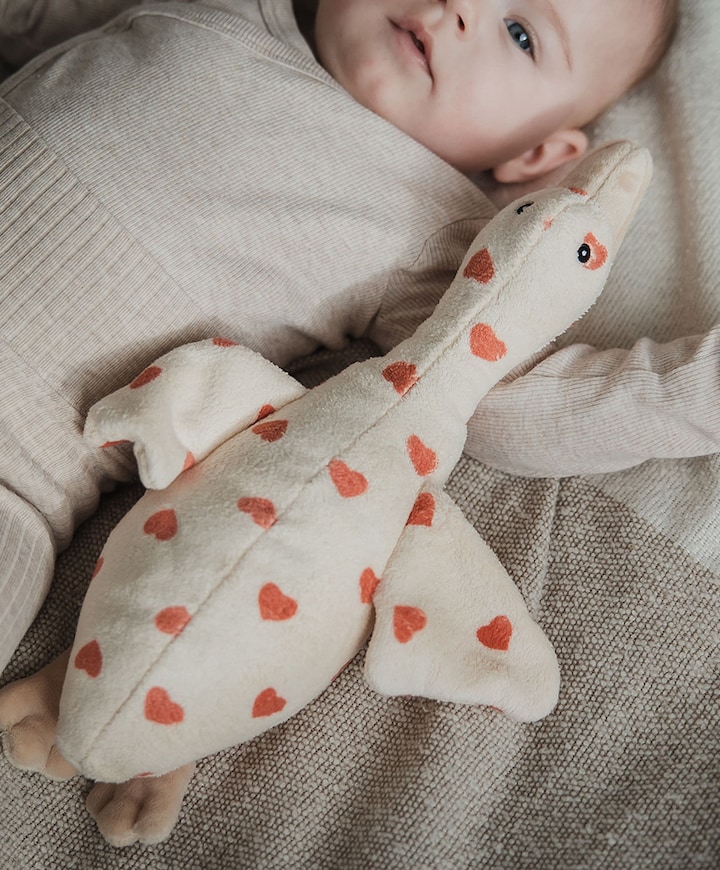 Hartslagknuffel gans ecru