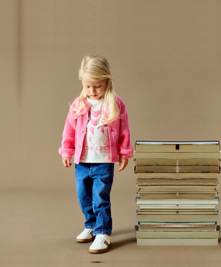 Meisjes vest roze