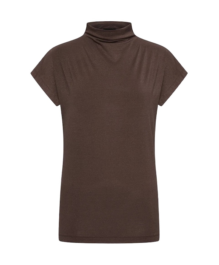 Dames top bruin