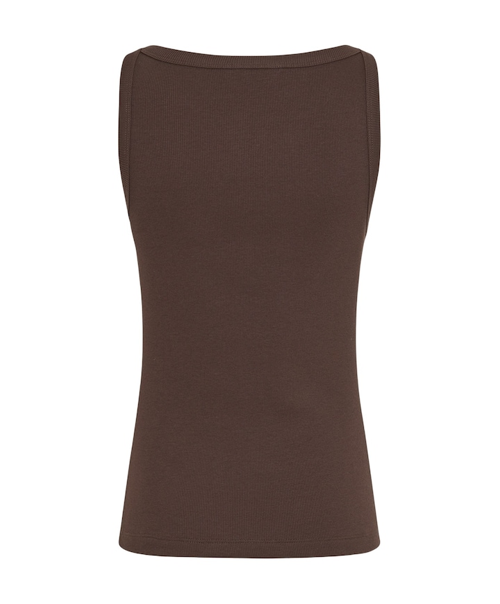 Dames top bruin