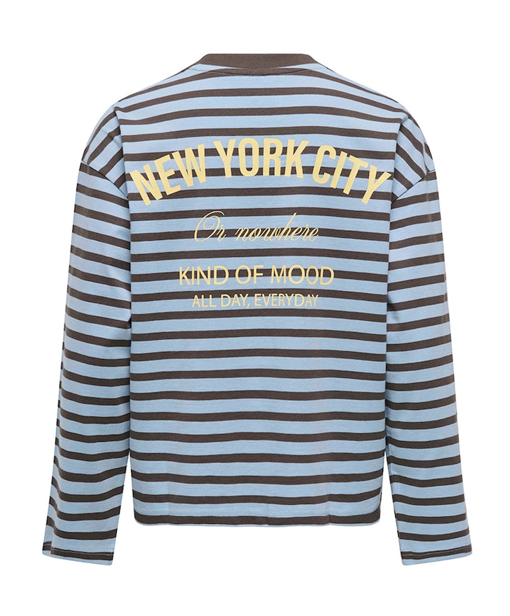 Dames longsleeve blauw