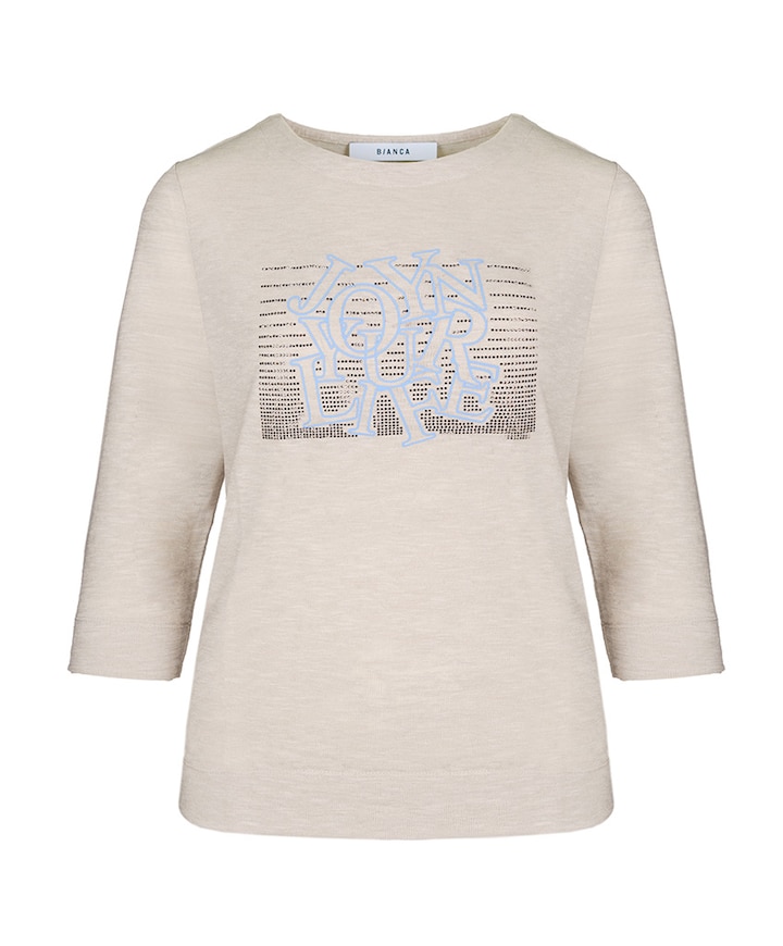 Dames longsleeve beige